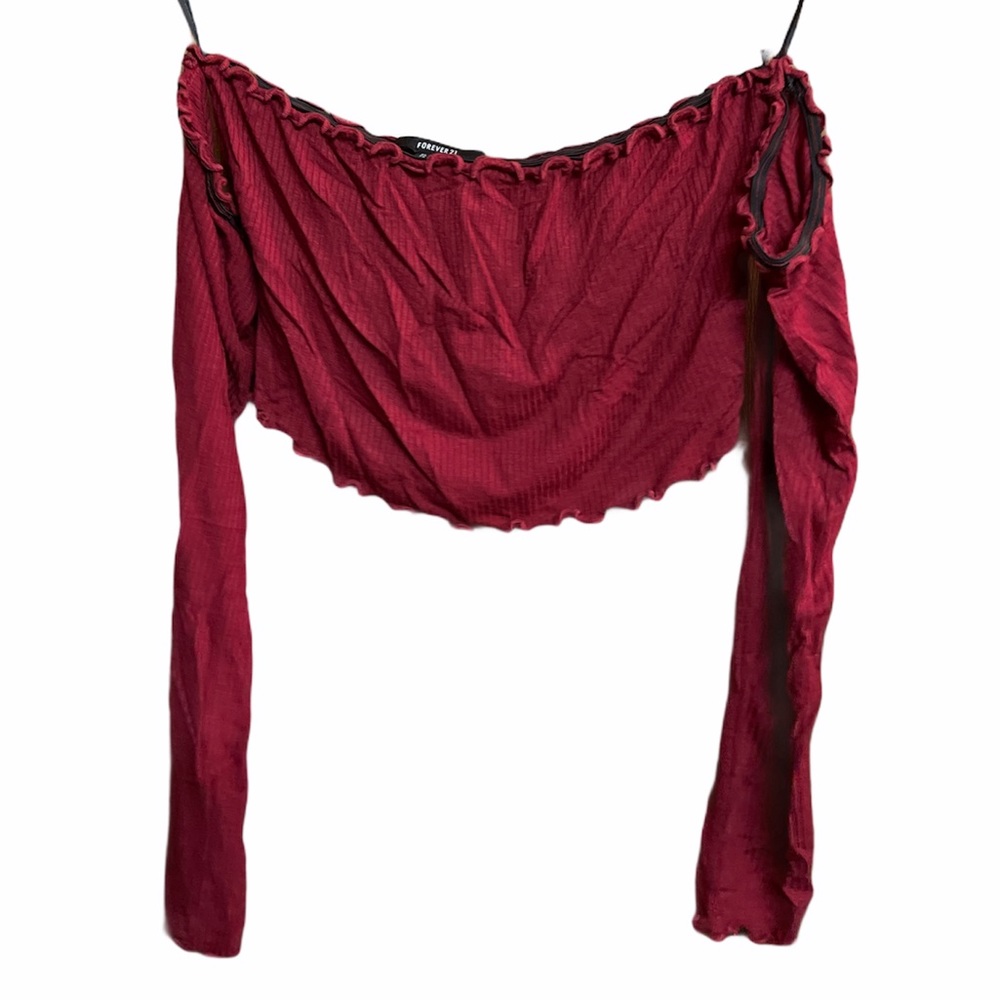 Forever 21 off the shoulder crop top